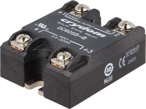 Tip releu: semiconductor; de curent continuu; Producător: SENSATA / CRYDOM, DC60S3, DC60S3-B |RO|