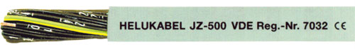 Wire: control cable; unshielded; JZ; HELU, JZ500/3X0.5, JZ500/3X0.75, JZ500/3X1, JZ500/3X1.5 |EN|