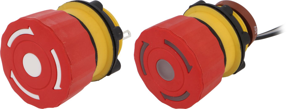 Switch: emergency stop; ONPOW, LAS1-A22Y-01TSB, LAS1-A22Y-02TSB, LAS1-A22Y-11TSB |EN|