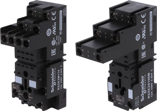 Relays accessories: socket; SCHNEIDER ELECTRIC, RXZE2M114, RXZE2M114M, RXZE2S108M, RXZE2S111M |EN|