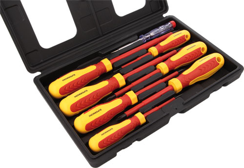 Set of 8 isolated screwdrivers, NB-04SET |EN|