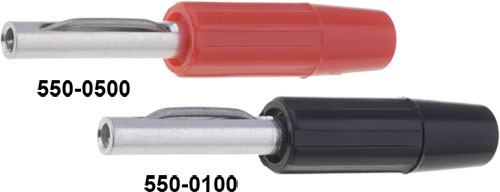 Plug; 4mm banana; DELTRON, 550-0100, 550-0500, 550-0200, 550-0300, 550-0400, 550-0600, 550-0700 |EN|