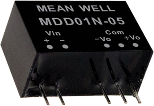 Convertitori DC/DC della serie MDD01, MDD01L-05, MDD01L-09, MDD01L-12, MDD01L-15, MDD01M-05 |IT|