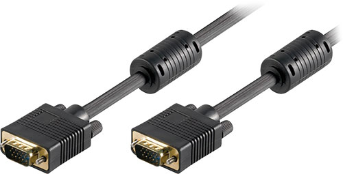 Goobay cables VGA-VGA, VGAM-020-BK, VGAM-030-BK, VGAM-050-BK, VGAM-070-BK, VGAM-100-BK |EN|