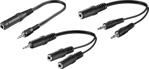 GOOBAY jack splitters, AVK-317-0020, AVK-318-0020, AVK-323-0020, AVK-325-0020, AVK-417-0030 |EN|