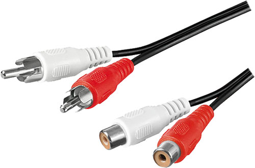 2x RCA - 2x RCA leads with nikled-plated connectors, CABLE-451, CABLE-451/2, CABLE-451/5 |EN|