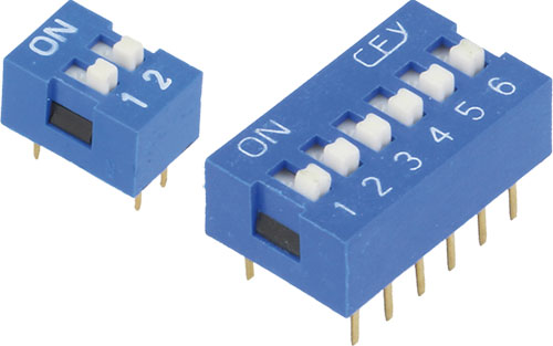 DIP-Switches, DS series, DS-02, DS-03, DS-04, DS-05, DS-06, DS-08, DS-09, DS-10, DS-12 |EN|