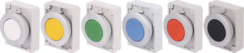 Flat push-button switches, M30-F series, M30C-FD-S, M30C-FD-W, M30C-FD-R, M30C-FD-G, M30C-FD-Y |EN|