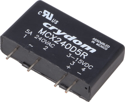 Solid state relays in SIP housing, MCX series, MCX240A5, MCX240A5R, MCX240D5, MCX240D5R |EN|