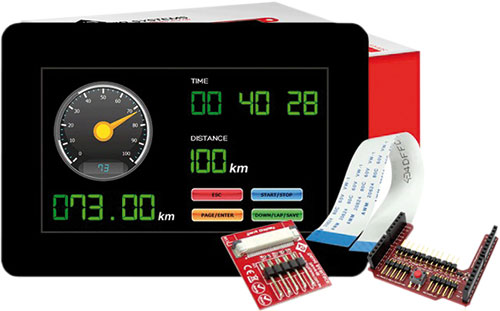 Wyświetlacze TFT gen4 do Arduino firmy 4D SYSTEMS, GEN4-ULCD-24DT-AR ...