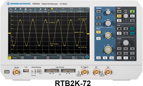 Παλμογράφος; ROHDE & SCHWARZ, RTB2K-72, RTB22-70, RTB2K-72M, RTB2K-74, RTB24-70, RTB2K-74M |EL|