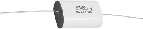 Capacitor: polyester; THT; MIFLEX SOLUTIONS, MKSE011-2.2U/250, MKSE011-3.3U/250 |EN|