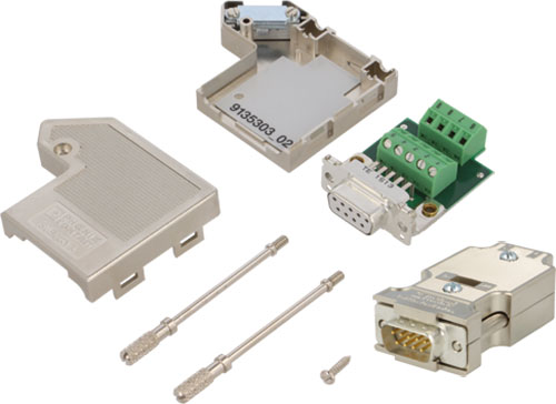 Connector; plug; PHOENIX CONTACT, D-SUB-15HD/F-SH, D-SUB-15HD/M-SH, D-SUB-9/F-SH, D-SUB-9/M-SH |EN|