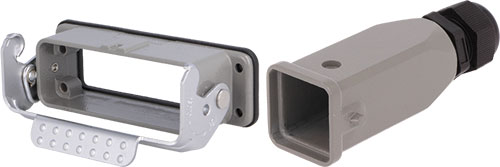 Carcasă pentru conectori: HDC; DEGSON ELECTRONICS, D10A-BK-1L, D10A-BK-1L-CV, D10A-SE-2G-M20 |RO|
