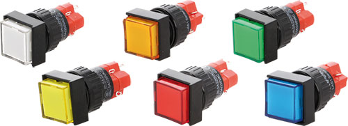 Switch: push-button; ONPOW, V16F-11-230B, V16F-11-230G, V16F-11-230O, V16F-11-230R |EN|