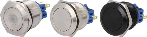 Switch: vandal resistant; ONPOW, V25-11-S, V25-11-A, V25-21-S, V25-21-A, V25-11E-12R-S |EN|