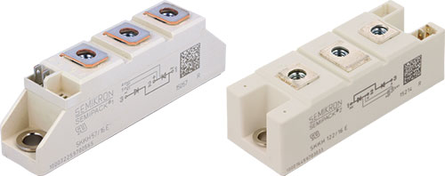 SEMIKRON DANFOSS diode-thyristor modules, SEMIX171KH16S, SEMIX302KH16S, SK100TAE12, SK20NHMH10 |EN|
