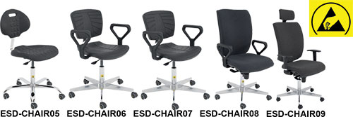 Chair; ESD; RT WORK, ESD-CHAIR05, ESD-CHAIR06, ESD-CHAIR09, ESD-CHAIR07, ESD-CHAIR07/S |EN|