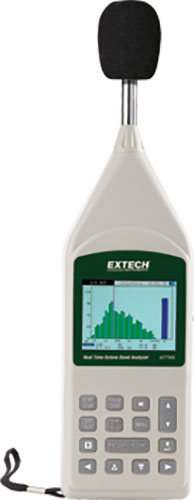 Analyseur de bande d'octave Extech, EX407790A, EX407790A-NIST |FR|