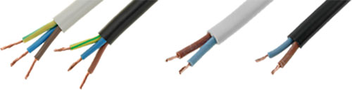 Wire: mains; MANEX, H03VV-F/2X0.50BK, H03VV-F/2X0.50WH, H03VV-F/2X0.75BK, H03VV-F/2X0.75WH |EN|