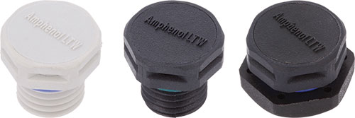 Compensatore di pressione; IP68; AMPHENOL, VENT-PS1NBK-O8001, VENT-PS1NGY-O8001 |IT|