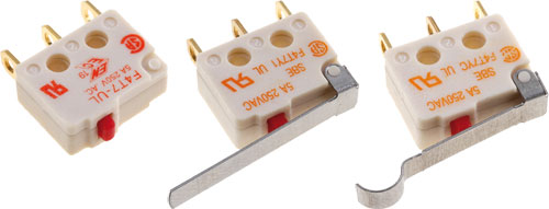 Microswitches, F4 series, F4T7UL, F4T7YCUL, F4T7Y1UL, F4T7GPUL, F4T7Y1GPUL, F4T7YCGPUL |EN|