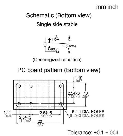 DR5V PANASONIC Relay SPDT; Ucoil 5VDC; 0.3A