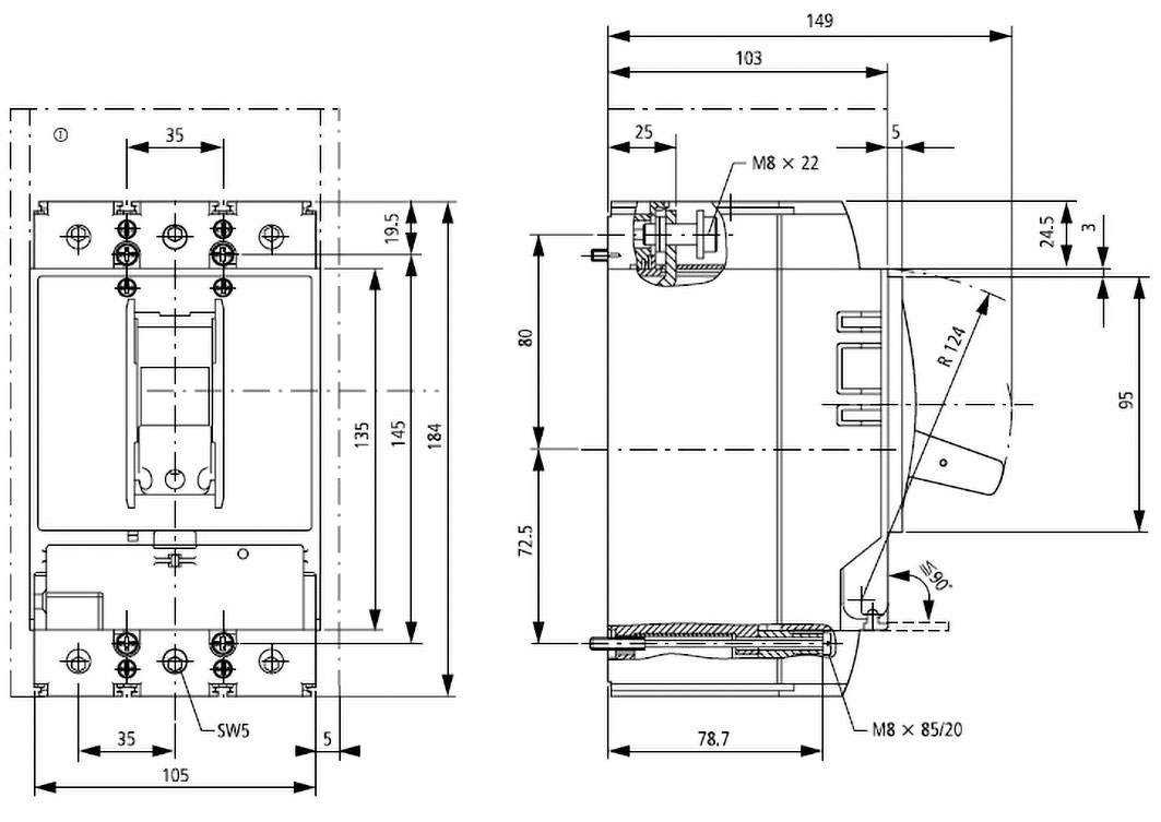 Switch disconnectors, N-series, N1-63, N1-100, N1-125, N1-160, N2-160