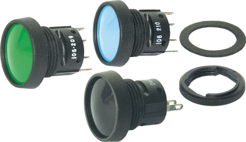 Push-button switches, PS-100 series, PS-100/RED, PS-100/BLACK, PS-100/WHITE, PS-100/GREEN |EN|