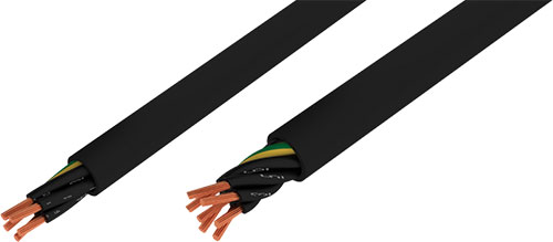 Wire: control cable; JZ; HELU, JZ500-BK-3G0.50, JZ500-BK-3G0.75, JZ500-BK-3G1.00 |EN|