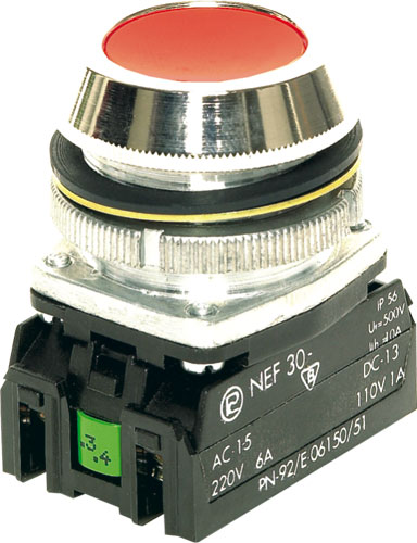 Flat push-button switches, NEF30 series, NEF30-KBXY, NEF30-KCXY, NEF30-KGXY, NEF30-KNXY |EN|