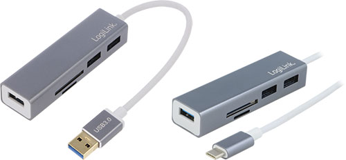 Logilink USB hubs with memory cards reader, UA0305, UA0306 |EN|