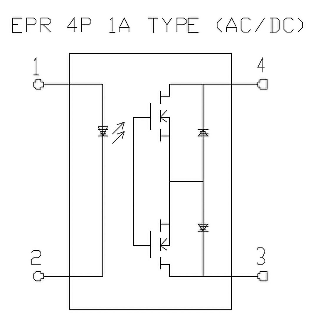 IXYS CPC1014N Relè A Stato Solido – SPST-NO, 400mA, 60V AC/DC, Montaggio SMT, OptoMOS