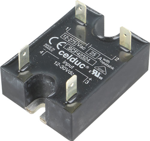 Type of relay: solid state; 1-phase; Manufacturer: CELDUC, SCF42324, SCF62160 |EN|