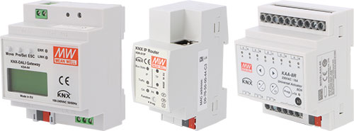 Módulo estándar KNX de Mean Well, KDA-64, KAA-4R4V-10, KAA-4R4V-10S, KAA-8R, KAA-8R-16S |ES|