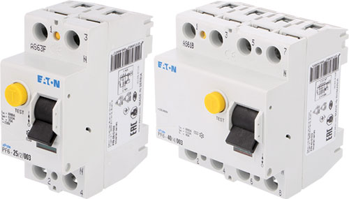 PF6 residual current devices, AC type, PF6-25/2/003, PF6-25/4/003, PF6-25/2/01, PF6-25/4/01 |EN|