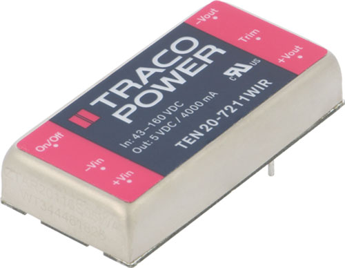 Converter: DC/DC; TRACO POWER, TEN20-2410WIR, TEN20-2411WIR, TEN20-2412WIR, TEN20-2413WIR |EN|