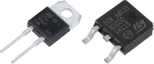 Diodos rectificadores de ST MICROELECTRONICS, FERD20H100SB-TR, FERD20L60CG-TR, FERD20M60ST |ES|