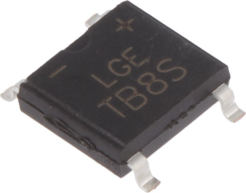 LUGUANG ELECTRONIC single-phase bridge rectifiers (SMT mounting), MB05F-LGE, MB1F-LGE, MB2F-LGE |EN|