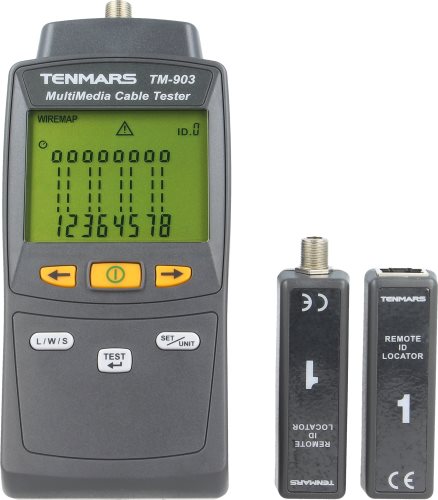 Tester: cablaggio LAN; TENMARS, TM-901N, TM-903 |IT|