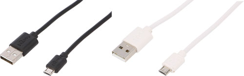 Goobay USB A - micro USB B cables, USB-A/MICRO-005-BK, USB-A/MICRO-005-WH, USB-A/MICRO-010-WH |EN|