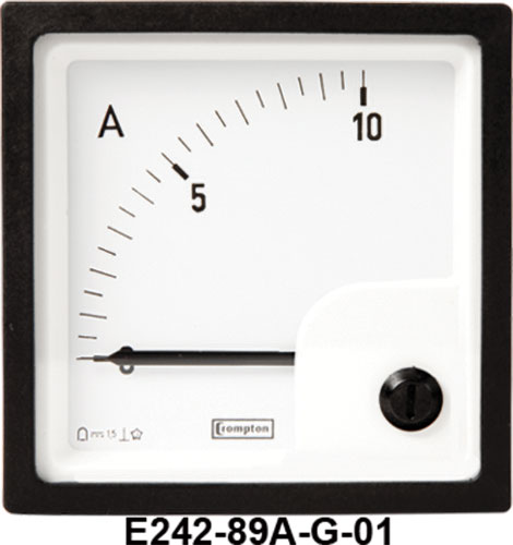 Ammeter; analogue; CROMPTON / TE CONNECTIVITY, E242-89A-G, E242-89A-G-01, E242-89A-G-02 |EN|