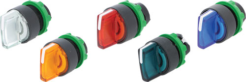 Illuminated feather selector switches, XB5 series, ZB5AK1213, ZB5AK1233, ZB5AK1243, ZB5AK1253 |EN|