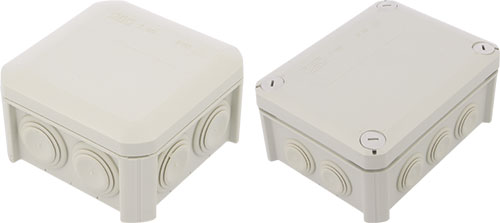 Enclosure: junction box; polypropylene PP; OBO BETTERMANN, OBO-2007045, OBO-2007517 |EN|