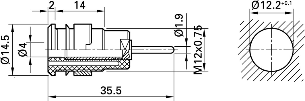 Type of lab connector: 4mm banana; Connector: socket, SLB4-F/A-20, SLB4 ...