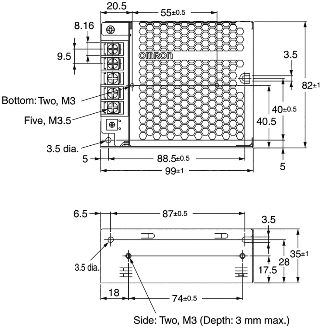 S8FSC01505J OMRON Power supply switchedmode 15W; 5VDC; 3A; OUT
