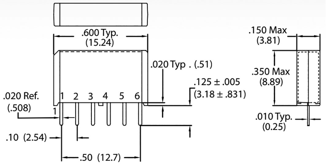 90920511 COTO TECHNOLOGY Relay reed SPSTNO; Ucoil 5VDC; 500mA