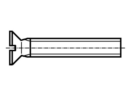 Screw; countersunk; slotted; DIN standard: DIN 963A; BOSSARD, B2.5X10/BN359, B2.5X16/BN359 |EN|