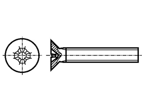 Screw; polyamide; ISO 7046; countersunk; Phillips; DREMEC, DR8G207M3X05, DR8G207M3X06 |EN|