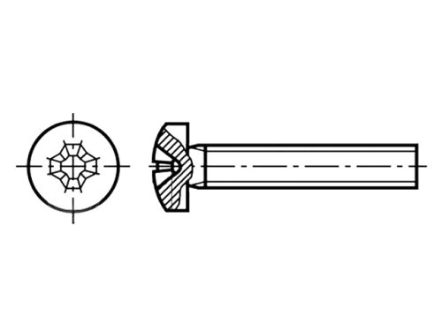 Śruba; KRAFTBERG, M2X3/D7985-A2, M2X4/D7985-A2, M2X5/D7985-A2, M2X6/D7985-A2, M2X8/D7985-A2 |PL|